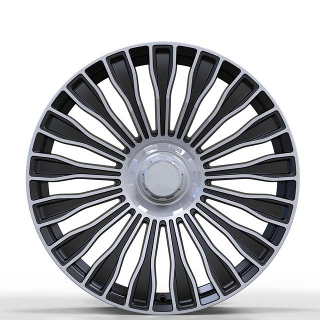 Multiple spokes Machined forged Automotive wheel