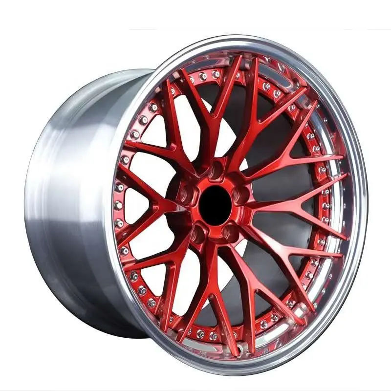 2 piece passenger car wheel