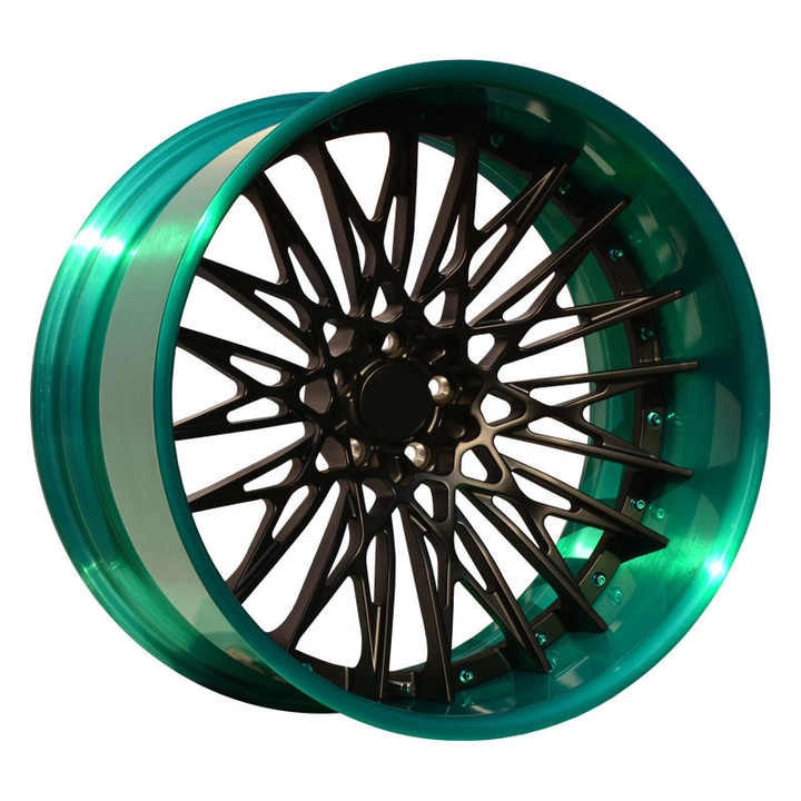 Two piece deep dish forged wheel