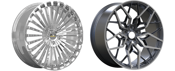 Roue forgée monobloc