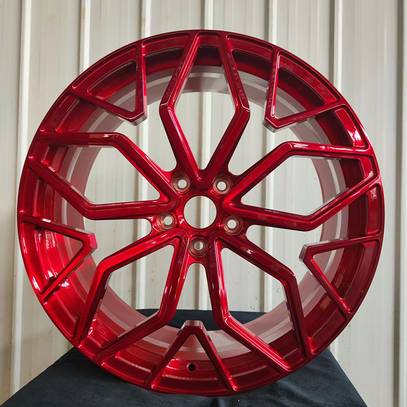 Brushed red wheel