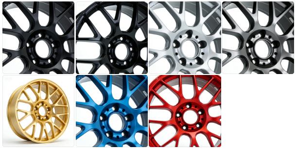 Different surface painting of wheel Colors of forged wheel