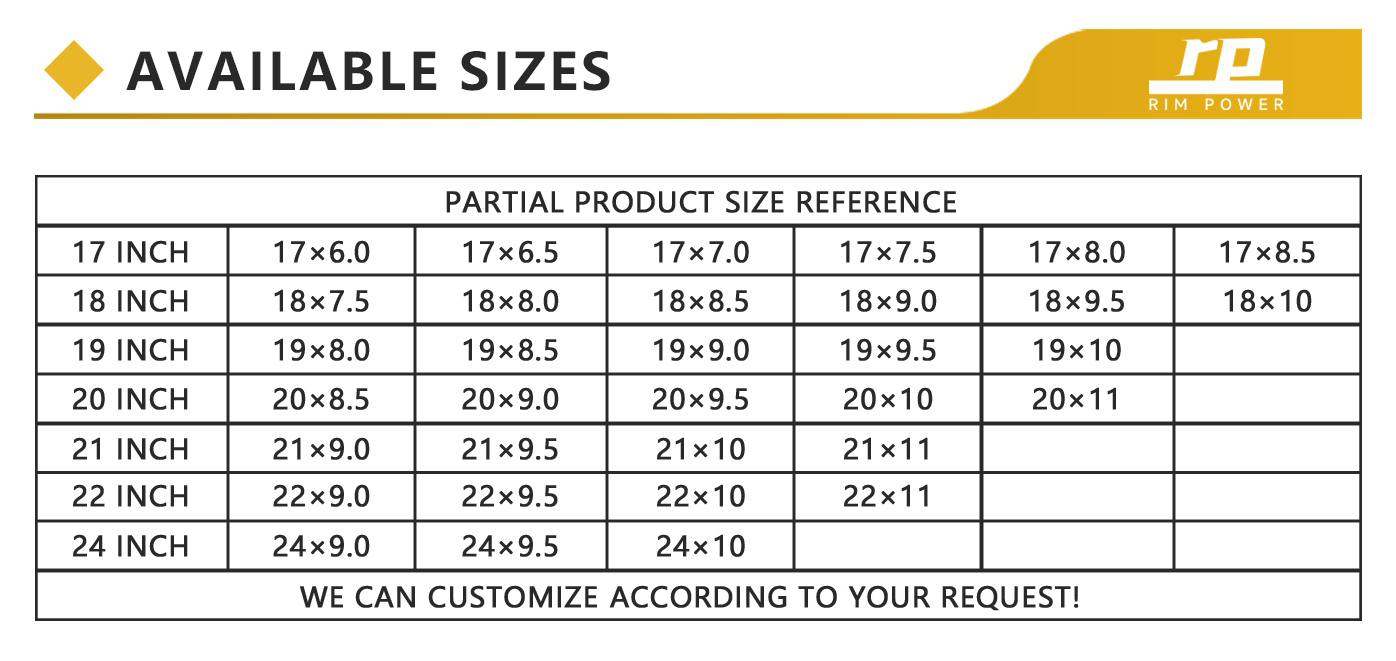 Forged wheel customize size Forged wheel customize size