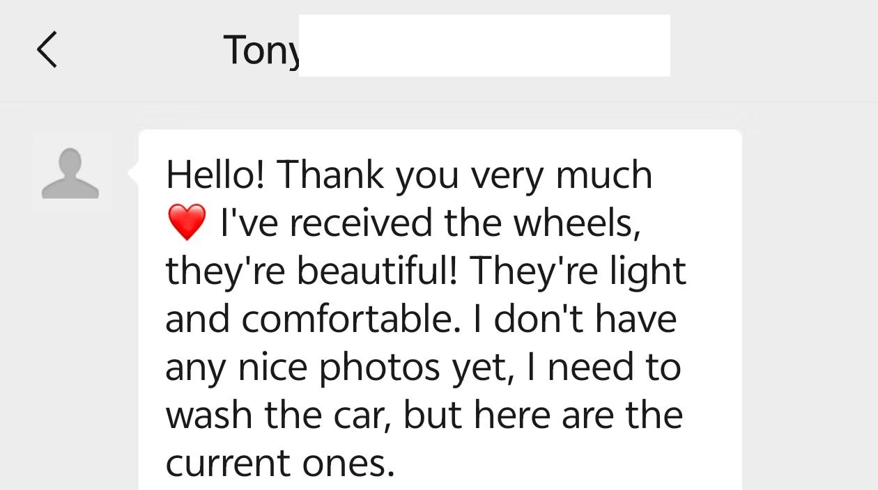 Customer feedback for custom 20 inch rims Customer feedback for custom 20 inch rims