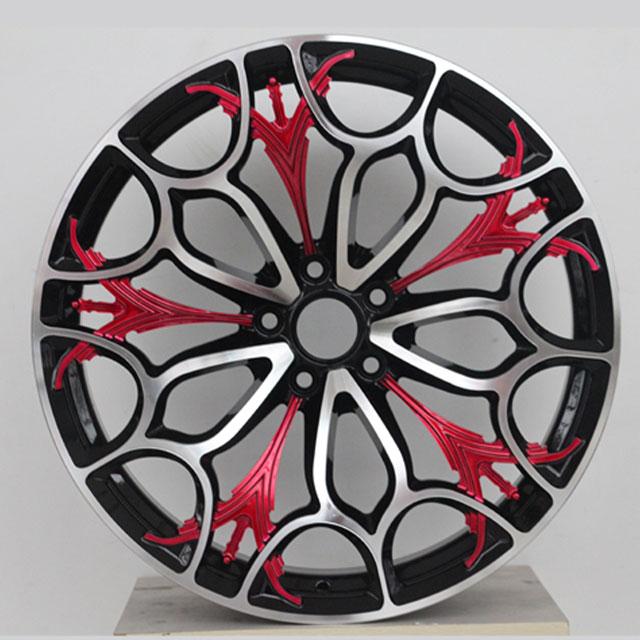 Colourful concave forged wheel