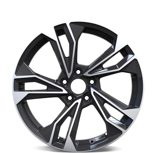 Colored forged wheel rim